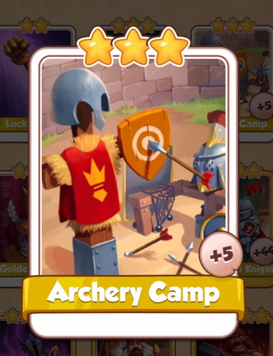 coin master Archery Camp card