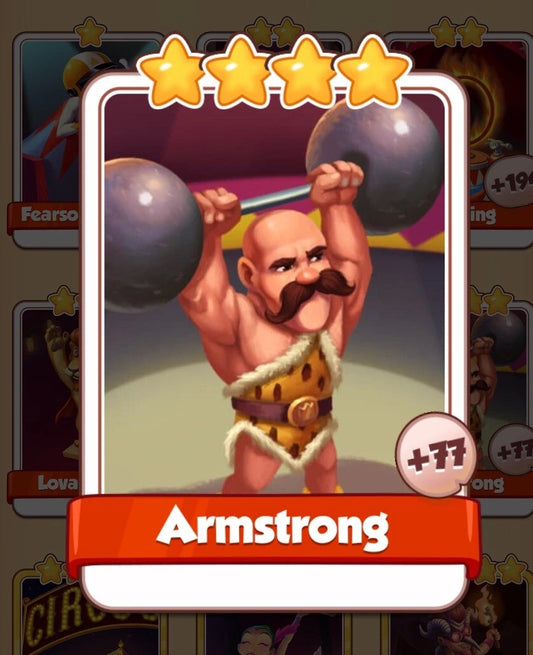 coin master Armstrong card