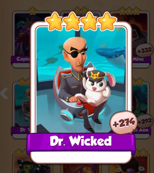coin master Dr. wicked card