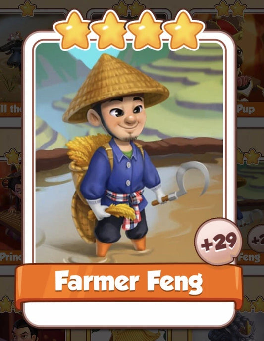 coin master Farmer Feng Rare card