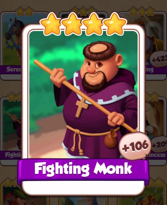 coin master Fighting Monk card
