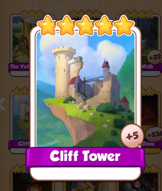 coin master Cliff Tower card